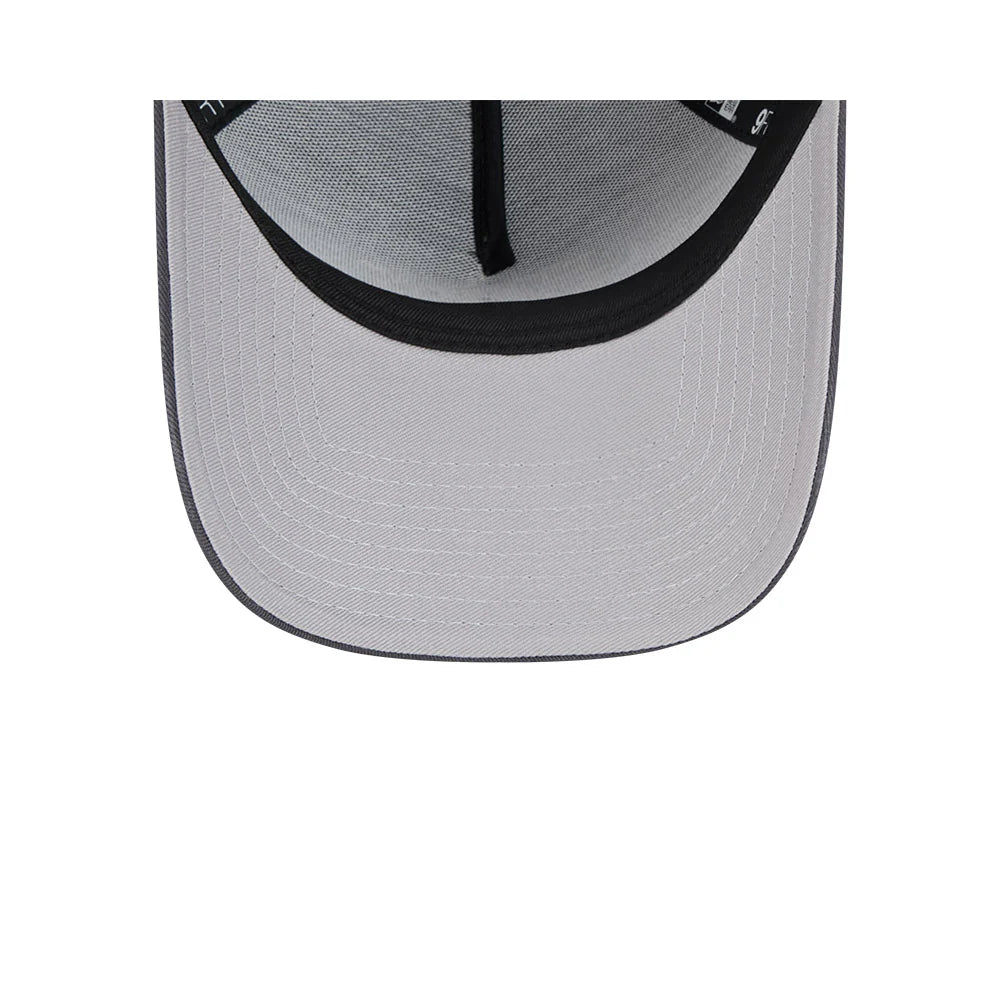 Las Vegas Raiders Hat - Graphite Grey Earth Tonal Chainstitch 9Forty A-Frame NFL Snapback Cap - New Era